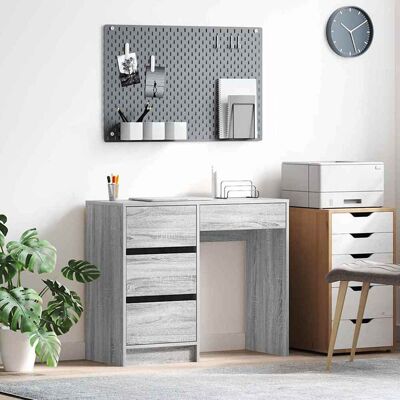 vidaXL Bord Grå Sonoma Konstrueret træ 90 x 37.5 x 75 cm Grå 90 x 37.5 x 75 cm vidaXL Bord Grå Sonoma Konstrueret træ 90 x 37.5 x 75 cm Grå 90 x 37.5 x 75 cm