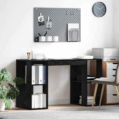 vidaXL Bord Sort eg Konstrueret træ 130 x 50,5 x 75 cm Sort 130 x 50.5 x 75 cm vidaXL Bord Sort eg Konstrueret træ 130 x 50,5 x 75 cm Sort 130 x 50.5 x 75 cm