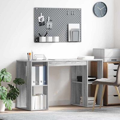 vidaXL Bord Grå Sonoma Konstrueret træ 130 x 50,5 x 75 cm Grå 130 x 50.5 x 75 cm vidaXL Bord Grå Sonoma Konstrueret træ 130 x 50,5 x 75 cm Grå 130 x 50.5 x 75 cm
