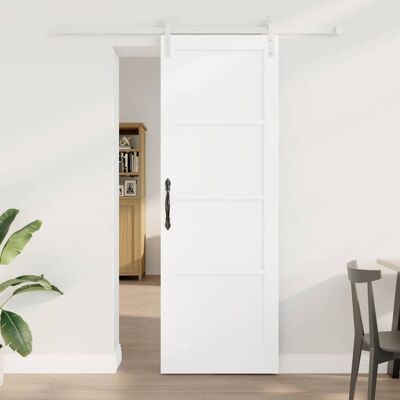 vidaXL Skydedør Hvid 73,5 x 211 cm Massivt fyrretræ Hvid 73,5 x 211 cm vidaXL Skydedør Hvid 73,5 x 211 cm Massivt fyrretræ Hvid 73,5 x 211 cm