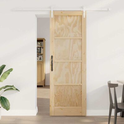 vidaXL Skydedør Brun 73,5 x 211 cm Massivt fyrretræ Brun 73,5 x 211 cm vidaXL Skydedør Brun 73,5 x 211 cm Massivt fyrretræ Brun 73,5 x 211 cm