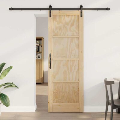 vidaXL Skydedør Brun 73,5 x 211 cm Massivt fyrretræ Brun 73,5 x 211 cm vidaXL Skydedør Brun 73,5 x 211 cm Massivt fyrretræ Brun 73,5 x 211 cm