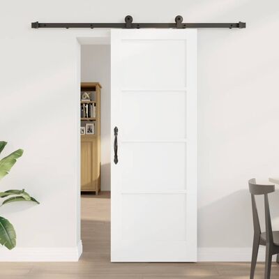 vidaXL Skydedør Hvid og sort 73,5 x 198,5 cm Massivt fyrretræ Hvid 73,5 x 198,5 cm vidaXL Skydedør Hvid og sort 73,5 x 198,5 cm Massivt fyrretræ Hvid 73,5 x 198,5 cm