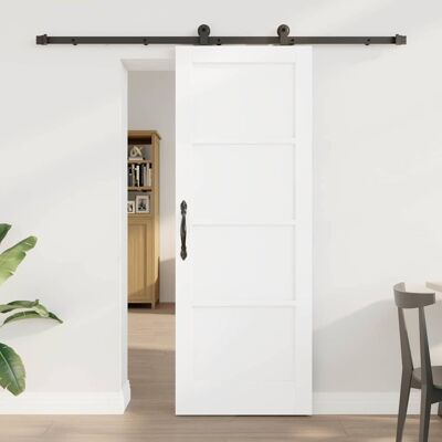vidaXL Skydedør Hvid og sort 73,5 x 198,5 cm Massivt fyrretræ Hvid 73,5 x 198,5 cm vidaXL Skydedør Hvid og sort 73,5 x 198,5 cm Massivt fyrretræ Hvid 73,5 x 198,5 cm