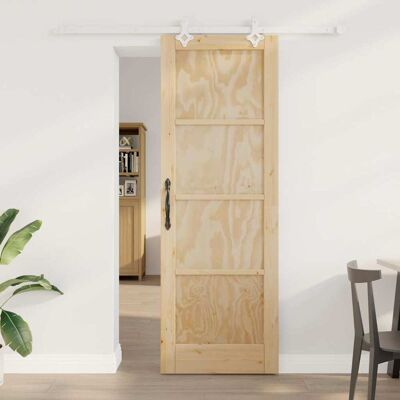 vidaXL Skydedør Brun 73,5 x 211 cm Massivt fyrretræ Brun 73,5 x 211 cm vidaXL Skydedør Brun 73,5 x 211 cm Massivt fyrretræ Brun 73,5 x 211 cm