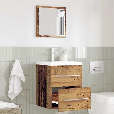 vidaXL Badeværelsesmøbel sæt med skuffe Brun 41 x 38,5 x 48 cm Brun 41 x 38,5 x 48 cm vidaXL Badeværelsesmøbel sæt med skuffe Brun 41 x 38,5 x 48 cm Brun 41 x 38,5 x 48 cm