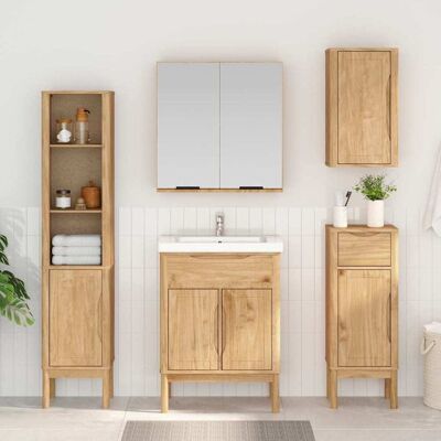 vidaXL Badeværelsesskab med skuffe FLORO Voks brun 35 x 30 x 90 cm Brun 35 x 30 x 90 cm vidaXL Badeværelsesskab med skuffe FLORO Voks brun 35 x 30 x 90 cm Brun 35 x 30 x 90 cm
