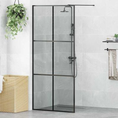 vidaXL Walk-in brusevæg Sort 90 x 195 cm hærdet glas Sort 90 x 195 cm vidaXL Walk-in brusevæg Sort 90 x 195 cm hærdet glas Sort 90 x 195 cm