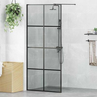 vidaXL Walk-in brusevæg Sort 90 x 195 cm hærdet glas Sort 90 x 195 cm vidaXL Walk-in brusevæg Sort 90 x 195 cm hærdet glas Sort 90 x 195 cm
