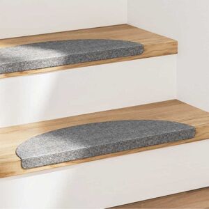 vidaXL selvklæbende trappemåtter 15 stk. 56x17x3 cm grå Grå 56 x 17 x 3 cm vidaXL selvklæbende trappemåtter 15 stk. 56x17x3 cm grå Grå 56 x 17 x 3 cm