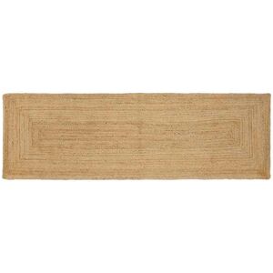vidaXL Område tæppe Beige 80 x 300 cm Jute Beige 80 x 300 cm vidaXL Område tæppe Beige 80 x 300 cm Jute Beige 80 x 300 cm