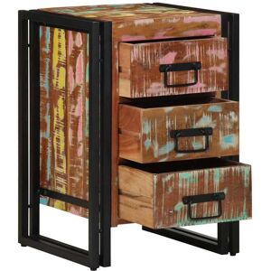 vidaXL Natskab Flerfarvet 40 x 40 x 59 cm Solid genbrugs træ Flerfarvet 40 x 40 x 59 cm vidaXL Natskab Flerfarvet 40 x 40 x 59 cm Solid genbrugs træ Flerfarvet 40 x 40 x 59 cm