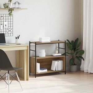 vidaXL Bogreol artisan eg 80 x 30 x 78.5 cm Konstrueret træ Brun 80 x 30 x 78,5 cm vidaXL Bogreol artisan eg 80 x 30 x 78.5 cm Konstrueret træ Brun 80 x 30 x 78,5 cm