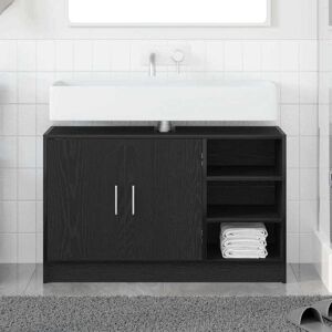vidaXL Badeværelsesskab Sort eg 90 x 29 x 55 cm Konstrueret træ Sort 90 x 29 x 55 cm vidaXL Badeværelsesskab Sort eg 90 x 29 x 55 cm Konstrueret træ Sort 90 x 29 x 55 cm