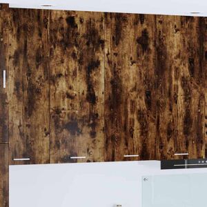 vidaXL Hængeskab med dør Røget eg 80 x 31 x 100 cm Konstrueret træ Brun 80 x 31 x 100 cm vidaXL Hængeskab med dør Røget eg 80 x 31 x 100 cm Konstrueret træ Brun 80 x 31 x 100 cm