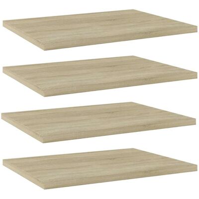 vidaXL boghylder 4 stk. 40x30x1,5 cm konstrueret træ sonoma-eg Brun 40 x 30 x 1.5 cm vidaXL boghylder 4 stk. 40x30x1,5 cm konstrueret træ sonoma-eg Brun 40 x 30 x 1.5 cm