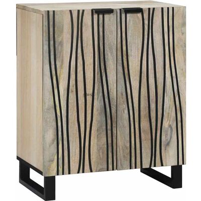 vidaXL Sideboard Hvid 60 x 33,5 x 75 cm Massivt mangotræ Hvid 60 x 33,5 x 75 cm vidaXL Sideboard Hvid 60 x 33,5 x 75 cm Massivt mangotræ Hvid 60 x 33,5 x 75 cm