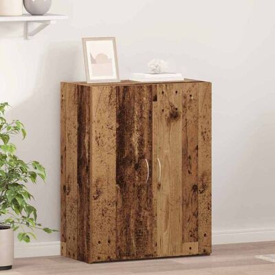 vidaXL Kontorskab Gammelt træ 70 x 32 x 77.5 cm Konstrueret træ Brun 70 x 32 x 77.5 cm vidaXL Kontorskab Gammelt træ 70 x 32 x 77.5 cm Konstrueret træ Brun 70 x 32 x 77.5 cm