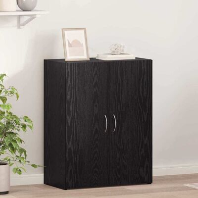 vidaXL Kontorskab Sort eg 70 x 32 x 77.5 cm Konstrueret træ Sort 70 x 32 x 77.5 cm vidaXL Kontorskab Sort eg 70 x 32 x 77.5 cm Konstrueret træ Sort 70 x 32 x 77.5 cm