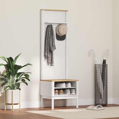 vidaXL Gangskab med hylde FLORO Hvid 50 x 40 x 158 cm Massivt fyrretræ Hvid 50 x 40 x 158 cm vidaXL Gangskab med hylde FLORO Hvid 50 x 40 x 158 cm Massivt fyrretræ Hvid 50 x 40 x 158 cm