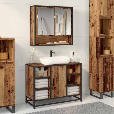vidaXL Væghylde med hylde Vægmonteret Gammelt træ 65 x 20 x 60 cm Brun 65 x 20 x 60 cm vidaXL Væghylde med hylde Vægmonteret Gammelt træ 65 x 20 x 60 cm Brun 65 x 20 x 60 cm