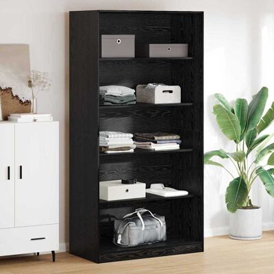 vidaXL Garderobeskab Sort eg 100 x 50 x 200 cm Konstrueret træ Sort 100 x 50 x 201 cm vidaXL Garderobeskab Sort eg 100 x 50 x 200 cm Konstrueret træ Sort 100 x 50 x 201 cm