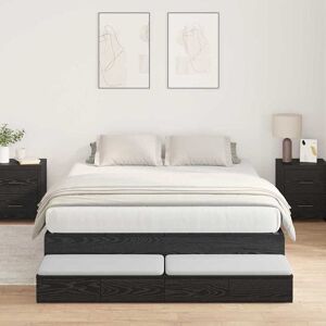 Vidaxl Opbevarings seng sort eg 140x200 cm Vidaxl Opbevarings seng sort eg 140x200 cm