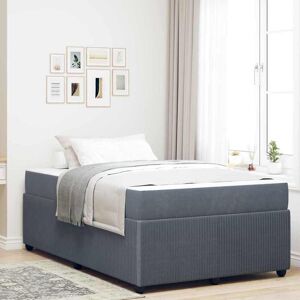 Moderne Velour Sengestel Vidaxl Grå 120x190cm - Seng med Matras Moderne Velour Sengestel Vidaxl Grå 120x190cm - Seng med Matras