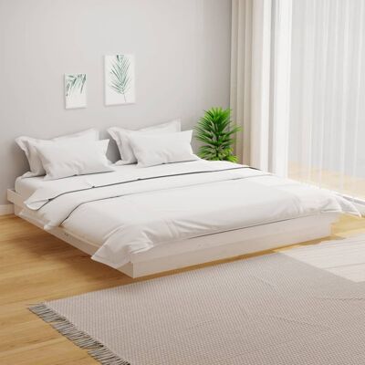 vidaXL sengestel 180x200 cm Super King massivt fyrretræ hvid Hvid 180 x 200 cm vidaXL sengestel 180x200 cm Super King massivt fyrretræ hvid Hvid 180 x 200 cm