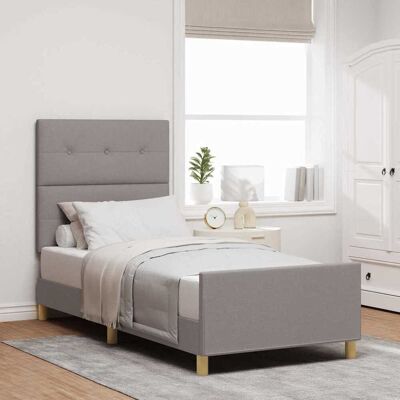VidaXL Taupe hovedgærde 100x200 cm - Seng VidaXL Taupe hovedgærde 100x200 cm - Seng