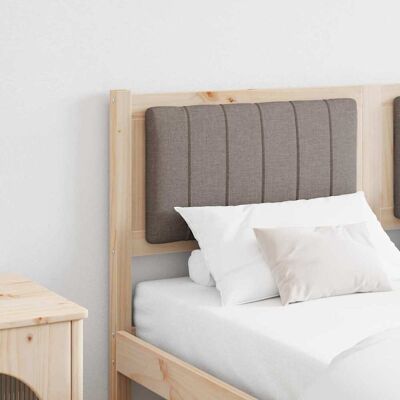 vidaXL Polstret sengegavl med hovedgærde Brun 140 cm Massiv fyrretræ Brun 140 cm vidaXL Polstret sengegavl med hovedgærde Brun 140 cm Massiv fyrretræ Brun 140 cm