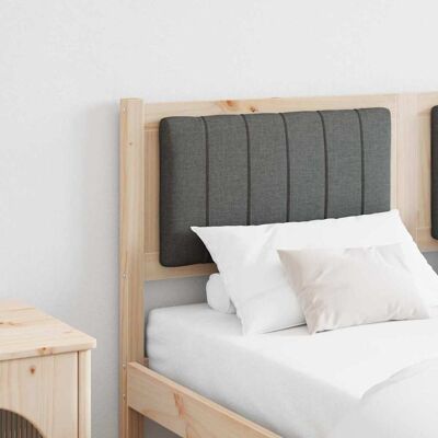 vidaXL Polstret sengegavl med hovedgærde Brun 135 cm Massiv fyrretræ Brun 135 cm vidaXL Polstret sengegavl med hovedgærde Brun 135 cm Massiv fyrretræ Brun 135 cm