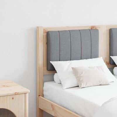 vidaXL Polstret sengegavl med hovedgærde Brun 120 cm Massiv fyrretræ Brun 120 cm vidaXL Polstret sengegavl med hovedgærde Brun 120 cm Massiv fyrretræ Brun 120 cm
