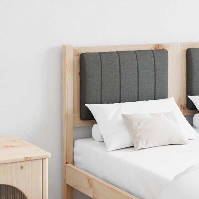 vidaXL Polstret sengegavl med hovedgærde Brun 120 cm Massiv fyrretræ Brun 120 cm vidaXL Polstret sengegavl med hovedgærde Brun 120 cm Massiv fyrretræ Brun 120 cm