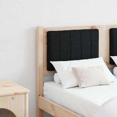 vidaXL Polstret sengegavl med hovedgærde Brun 120 cm Massiv fyrretræ Brun 120 cm vidaXL Polstret sengegavl med hovedgærde Brun 120 cm Massiv fyrretræ Brun 120 cm