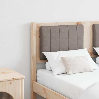 vidaXL Polstret sengegavl med hovedgærde Brun 120 cm Massiv fyrretræ Brun 120 cm vidaXL Polstret sengegavl med hovedgærde Brun 120 cm Massiv fyrretræ Brun 120 cm