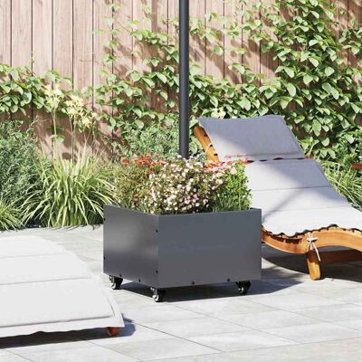 vidaXL Parasolfod 11.75 kg Antracit Stål Firkantet Antracit 45 x 45 x 44.5 cm vidaXL Parasolfod 11.75 kg Antracit Stål Firkantet Antracit 45 x 45 x 44.5 cm