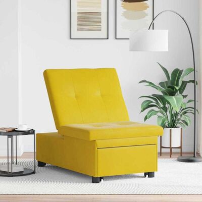 vidaXL Sovesofa Gul 194 x 67 x 82 cm Fløjl Gul 194 x 67 x 82 cm vidaXL Sovesofa Gul 194 x 67 x 82 cm Fløjl Gul 194 x 67 x 82 cm