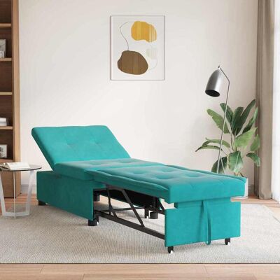 vidaXL Sovesofa Turkis 194 x 67 x 82 cm Fløjl Turkis 194 x 67 x 82 cm vidaXL Sovesofa Turkis 194 x 67 x 82 cm Fløjl Turkis 194 x 67 x 82 cm