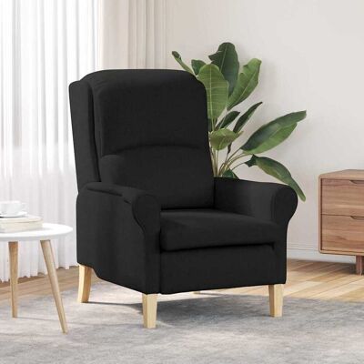 vidaXL lænestol Sort Stof Sort 76 x 94 x 102 cm vidaXL lænestol Sort Stof Sort 76 x 94 x 102 cm