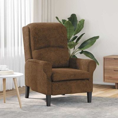 vidaXL lænestol Brun Faux læder Brun 76 x 94 x 102 cm vidaXL lænestol Brun Faux læder Brun 76 x 94 x 102 cm
