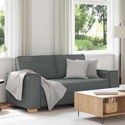 vidaXL 2-personers sofa mørkegrå 180x78x84 cm stof Grå N/A vidaXL 2-personers sofa mørkegrå 180x78x84 cm stof Grå N/A