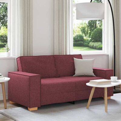 vidaXL 2-personers sofa vinrød 180x78x84 cm stof Rød N/A vidaXL 2-personers sofa vinrød 180x78x84 cm stof Rød N/A