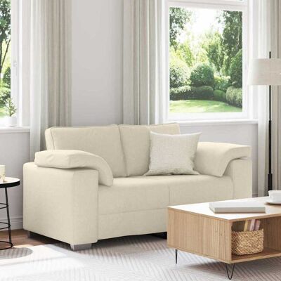 vidaXL Beige Stoff 2-Sæders Stabil - Moderne Sofa - 2 Sæder vidaXL Beige Stoff 2-Sæders Stabil - Moderne Sofa - 2 Sæder