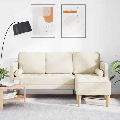 Vidaxl - L-formet sofa 3-personers 160cm Linned Vidaxl - L-formet sofa 3-personers 160cm Linned