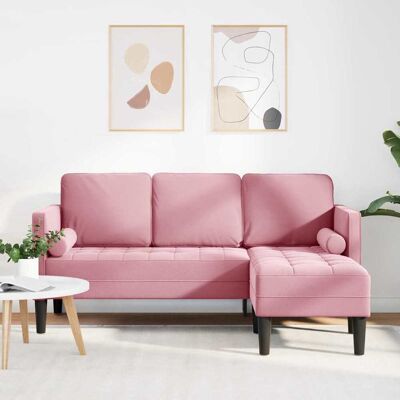 vidaXL Rød polyester hjørnesofa - Sofa vidaXL Rød polyester hjørnesofa - Sofa