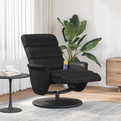 vidaXL Massage Lænestol Sort 71 x 98 x 106 cm Faux læder Sort 71 x 98 x 106 cm vidaXL Massage Lænestol Sort 71 x 98 x 106 cm Faux læder Sort 71 x 98 x 106 cm