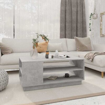 vidaXL Beton Grå Sofabord - 102x55x43cm Engineered Træ vidaXL Beton Grå Sofabord - 102x55x43cm Engineered Træ