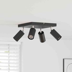 vidaXL Loftsspot med spotlights Sort 26 x 26 x 16 cm Metal Sort 26 x 26 x 16 cm vidaXL Loftsspot med spotlights Sort 26 x 26 x 16 cm Metal Sort 26 x 26 x 16 cm
