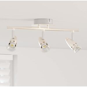 vidaXL Loftsspot med spotlights Nikkel 36,5 x 10 x 12,5 cm Metal Nikkel 36,5 x 10 x 12,5 cm vidaXL Loftsspot med spotlights Nikkel 36,5 x 10 x 12,5 cm Metal Nikkel 36,5 x 10 x 12,5 cm